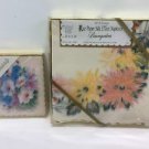 Vtg Rice Paper Silk Effect Baumgarten's Luncheon Cocktail New Old Stock