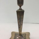 VTG PAIRPOINT Candlestick Antique Candle Holder Metalware Etched Brass # B6151