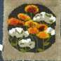 Vtg 1981 Sunset Designs Latch Hook Yarn Tapestry 8660 Thistles Retro