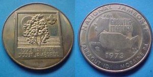 Farragut ID Moraine PA Boy Scouts BSA Jamboree 1973 medal