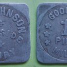 West Liberty IA Wayside Dairy good for 1 pint milk merchant token