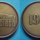San Diego CA 1981 medal - stylized skyline