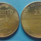 Watsonville CA Pajaro Valley Coin Club PVCC 1988 medal - Butterfly California Apples