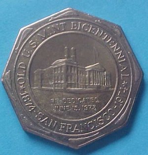 California State Numismatic Association CSNA Special 1974 medal - Old Mint Bicentennial (error!)