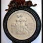 FRENCH INSPIRED WALL PLAQUE LADY WITH WHEAT