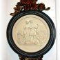 FRENCH INSPIRED WALL PLAQUE LADY WITH WHEAT