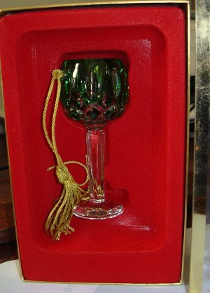GORHAM LADY ANNE HOCK WINE ORNAMENT EMERALD