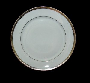 C.H. FIELD HAVILAND LIMOGES MALMAISSON PLATINUM DINNER PLATE