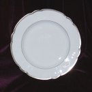 C.H. FIELD HAVILAND LIMOGES COLETTE PLATINUM DINNER PLATE *NEW*