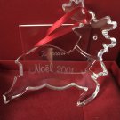 BACCARAT 2001 NOEL REINDEER ORNAMENT BACCARAT 2001 NOEL REINDEER ORNAMENT