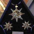 Swarovski 2009 Annual Ornament Set of 3