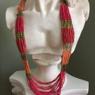 Southwestern Style Multistrand Beaded Necklace New