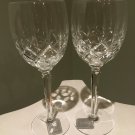 Gorham Crystal Lady Anne Tall Goblet Pair NWT