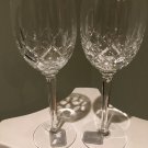 Gorham Crystal Lady Anne Tall Goblet Pair NWT