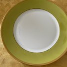 C.H. FIELD HAVILAND LIMOGES ALMOND GREEN LUNCH PLATE