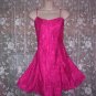 Adonna Short Pink Button Front Gown M