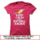 i cant keep calm im a softball mom