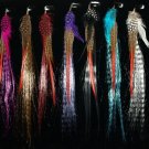 7 pieces Grizzly Hair Feathers & Hair Strands Extensions w/clip