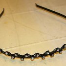 8 Pieces Rhinestone Headband AB Crystal Stones on Black Headband