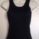 Tank Top 2X1 Rib Shirt Black Top Adult Small