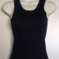 Tank Top 2X1 Rib Shirt Black Top Adult Small