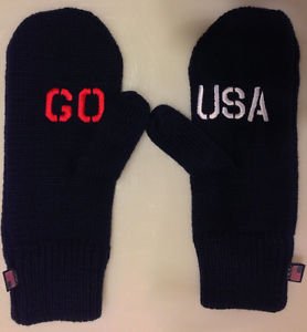 Mittens GO USA Navy Blue TEAMUSA U.S. Olympics Retail $14.00 One Size