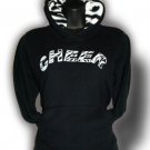 Zebra Lined Hoodie Pullover Sweats Sweatshirts YM - AM Zebra Cheer Print