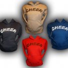 Hoodie Pullover Sweats Sweatshirt Asst Colors Zebra Cheer Print free shipping