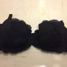 Push Up Bra 32A Adjustable Straps Strapless Grips Black
