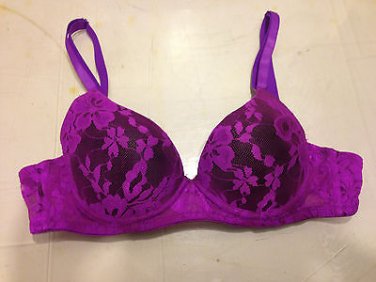 Push Up Padded Bra 30A Lace Purple