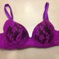 Push Up Padded Bra 30A Lace Purple