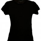 T-Shirt Fitted Black Shirt Top Small