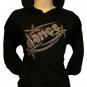 Dance Rhinestone Hoodie Pullover Black Sweats Sweatshirt free shipping