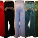 Velour Pants Zebra Rhinestone Cheer Print Asst Colors & Sizes free shipping