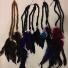 12 pcs 1 Dozen Grizzly Hair Feathers - 3 Curly Hair Strands=1pc on bobbie pins