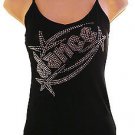 Rhinestone Dance Bling Tank Top Camisole Assorted Sizes free shipping