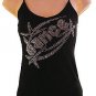 Rhinestone Dance Bling Tank Top Camisole Assorted Sizes free shipping