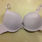Add A Cup Size Padded Push Up Bra 32B White