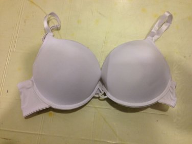 Add A Cup Size Padded Push Up Bra 32B White