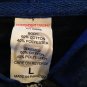 Hoodie Lightweight Full Zip Up Two Tone Heather Blue/Black Adult Large