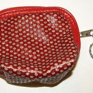 Red With Silver Glitter Coin Purse Wallet