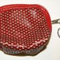 Red With Silver Glitter Coin Purse Wallet
