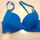 Add A Cup Size Push Up Padded Bra 30A Blue