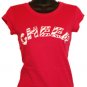 Zebra Print Cheer Shirt T-Shirt Top Fitted Juniors Small - XLarge Asst Colors