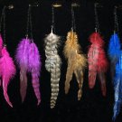 3 pieces Grizzly Feather look Hair Extensions on Short Chain w/clip