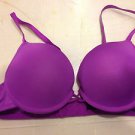 Add A Cup Size Padded Push Up Bra 32B Purple