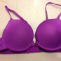 Add A Cup Size Padded Push Up Bra 32B Purple