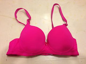 Add A Cup Size Push Up Padded Bra 30A Pink