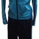 Girls Track Suit 2 Piece Black & Blue Size XL 12-14 Brand New Priority Shipping