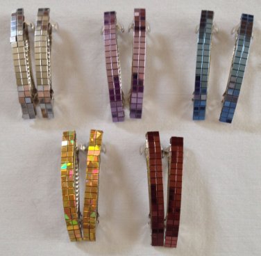 25 Pair/Sets Barrettes Hair Clips Assorted Colors Sent